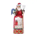 Country Living by Jim Shore - Santa with Farm Scene - Homestead Holiday