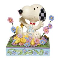 Peanuts by Jim Shore - Snoopy in Flowers - Bouncing Into Spring