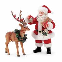Possible Dreams by Dept 56 Santa - Reindeer And Friends