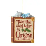 Jim Shore Heartwood Creek Twas The night - Book with Mouse Hanging Ornament