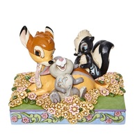 Jim Shore Disney Traditions - Bambi & Friends in Flowers - Childhood Friends