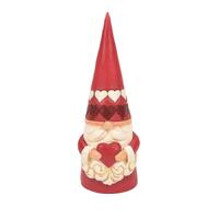 Jim Shore Heartwood Creek Gnomes - Red Gnome Holding Heart