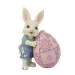 Jim Shore Heartwood Creek Easter - Boy Bunny with Egg Pint Sized 