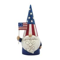 Jim Shore Heartwood Creek Gnomes Around The World - American Gnome