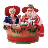 Possible Dreams by Dept 56 Mr And Mrs Claus - Hot Tub Party