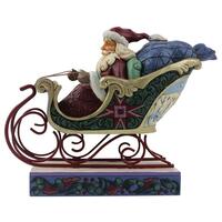 Jim Shore Heartwood Creek - Santa In Sleigh Limited Edition