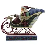 Jim Shore Heartwood Creek - Santa In Sleigh Limited Edition