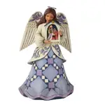 Jim Shore Heartwood Creek - Angel Holding Nativity Stable