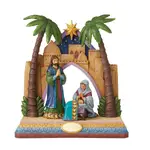 Jim Shore Heartwood Creek - Holy Family With Stable Set of 4 Limited Edition 46cm