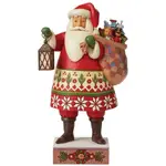 PRE PRODUCTION SAMPLE - Jim Shore Heartwood Creek - Santa with Lantern and Toy Bag