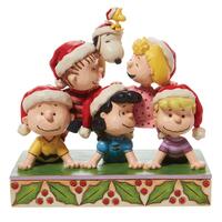 Peanuts by Jim Shore - Peanuts Holiday Pyramid - Stacked with Friendship
