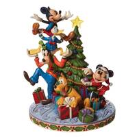 Jim Shore Disney Traditions - Mickey & Minnie Mouse with Friends - Merry Tree Trimming