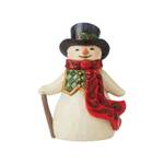 PRE PRODUCTION SAMPLE - Jim Shore Heartwood Creek - Snowman With Long Scarf Mini Figurine