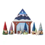Jim Shore Heartwood Creek Christmas Gnomes - Gnome Nativity Set of 8