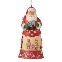 Jim Shore Heartwood Creek - Toyland Santa Hanging Ornament