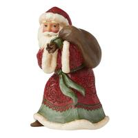 PRE PRODUCTION SAMPLE - Jim Shore Heartwood Creek Victorian - Santa with Toy Bag
