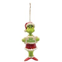Dr Seuss The Grinch by Jim Shore - Grinch Bah Humbug PVC Hanging Ornament
