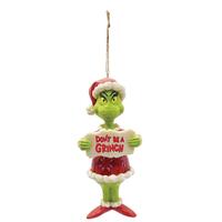 Dr Seuss The Grinch by Jim Shore - Don't Be Grinch PVC Hanging Ornament