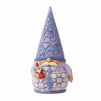 Jim Shore Heartwood Creek Gnomes - LT Exclusive Purple Gnome with Santa