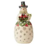 Jim Shore Heartwood Creek - Snowman With Cardinals