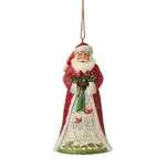Jim Shore Heartwood Creek - Santa Holding Cardinals Hanging Ornament