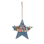Jim Shore Heartwood Creek - Star with Nativity Scene Hanging Ornament