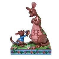 Jim Shore Disney Traditions - Winnie The Pooh - Roo Giving Kanga Flowers