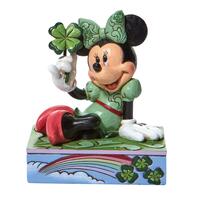 Jim Shore Disney Traditions - Minnie Mouse - Shamrock Personality Pose