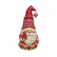 Jim Shore Heartwood Creek Gnomes - Love Gnome With Red Hearts Hat