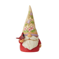 Jim Shore Heartwood Creek Gnomes - Gnome With Cardinal