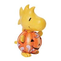 Peanuts by Jim Shore - Woodstock Pumpkin Mini Figurine