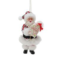 Possible Dreams by Dept 56 Santa - Peppermint Hanging Ornament