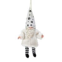 Possible Dreams by Dept 56 - Furry Pet White Gnome Hanging Ornament