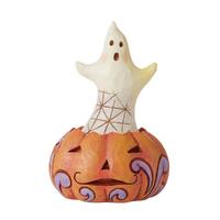 Jim Shore Heartwood Creek Halloween - Ghost In Pumpkin