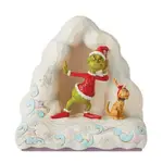 Dr Seuss The Grinch by Jim Shore - Grinch & Max Listening On Snow