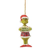 Dr Seuss The Grinch by Jim Shore - Grinch You're Mean Hanging Ornament