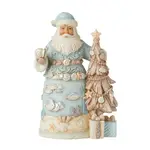 Jim Shore Heartwood Creek Coastal Christmas - Santa with Driftwood Tree