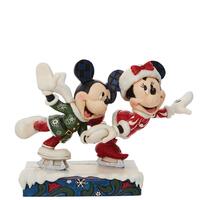 Jim Shore Disney Traditions - Mickey And Minnie Christmas - Ice Skating