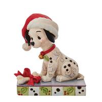 Jim Shore Disney Traditions - 101 Dalmatians Christmas - Lucky