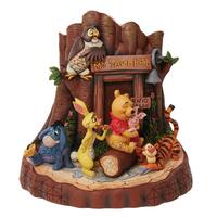 Jim Shore Disney Traditions - Winnie The Pooh - Pooh Carved By Heart
