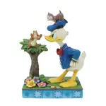 PRE PRODUCTION SAMPLE - Jim Shore Disney Traditions - Donald Duck - Donald With Chip & Dale