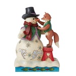 Jim Shore Heartwood Creek - Snowman with Fox