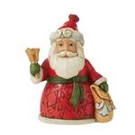 PRE PRODUCTION SAMPLE - Jim Shore Heartwood Creek - Mini Santa With Bell & Bag