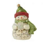 Jim Shore Heartwood Creek - Mini Snowman and Snowflake
