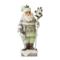 Jim Shore Heartwood Creek White Woodland - Santa With Staff