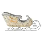 Jim Shore Heartwood Creek White Woodland - Centrepiece Sleigh with Deer Scene