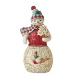 Jim Shore Heartwood Creek Winter Wonderland - Snowman Sledding