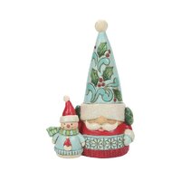 Jim Shore Heartwood Creek Christmas Gnomes - Winter Wonderland Gnome With Snowman