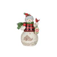 Jim Shore Heartwood Creek Country Living - Snowman With Birdhouse