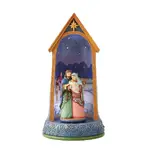 Jim Shore Heartwood Creek - LED Rotating Holy Family in Stable 28cm